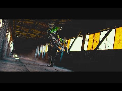 Enduro freeride through abandoned coal mine