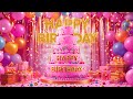 Happy Birthday Song Video Festive Cake Confetti Celebration