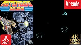 Asteroids Deluxe Arcade ( Atari 1980 ) 4k Gameplay