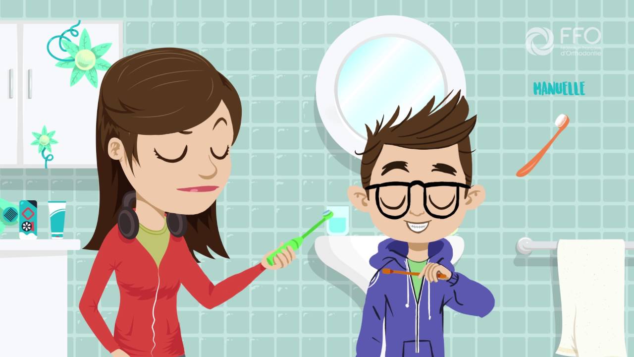 Le brossage des dents