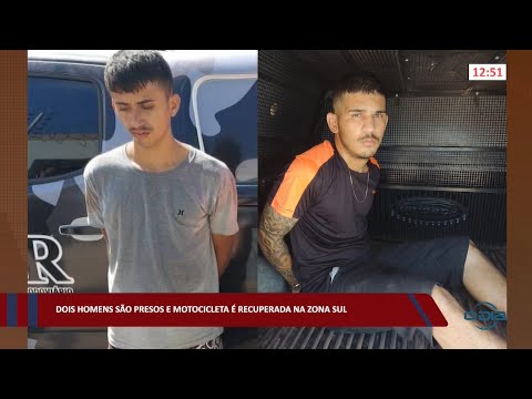Dois homens são presos e motocicleta é recuperada na zona sul 04 08 2022