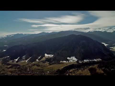 Panoramă 360 deasupra de Ohaba Sibișel | Retezat, Depresiunea Hategului