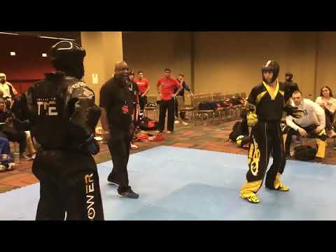Kam Dawson vs John Curatolo - Point Fighting  AKA Warrior Cup  Sport Karate Tournament