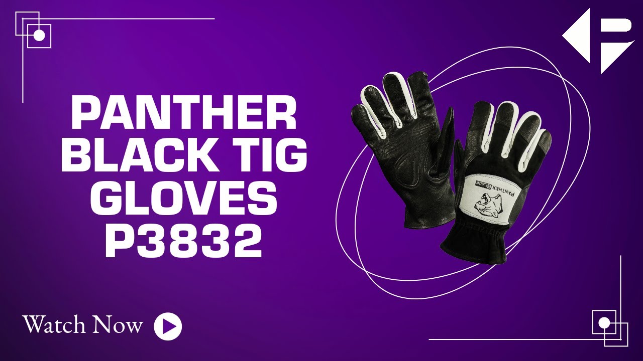 P3832 - Panther Black TIG Gloves