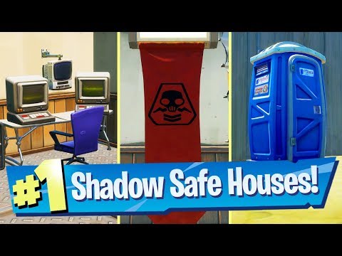 Find SHADOW Safe Houses Locations - Fortnite Battle Royale