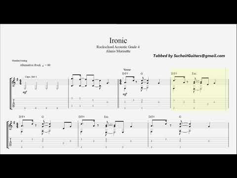 Ironic (Alanis Morissette) full track - Rockschool Acoustic Guitar Grade 4.