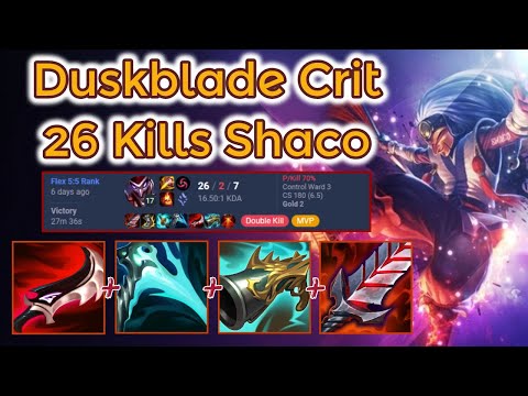 Duskblade Oneshot Shaco Jungle - S13 Ranked [League of Legends] Full Gameplay - Infernal Shaco