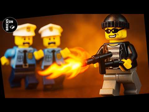 Lego Flamethrower Bank Robbery Crazy ATM Heist Robbery Goes WRONG Compilation Police Crooks Chase