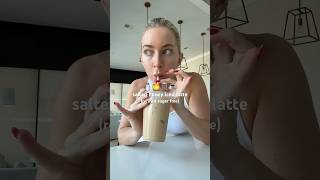 once you try a salted honey whole milk iced latteé there’s no going back 🫣🧂🍯 #coffee #latte