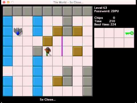 Let's Play Chip's Challenge: Pit of 100 Tiles - Part 9 - Button, You Must Wander