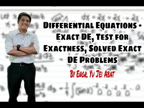 Differential Equations - Exact DE, Test for Exactness, Solved Exact DE Problems