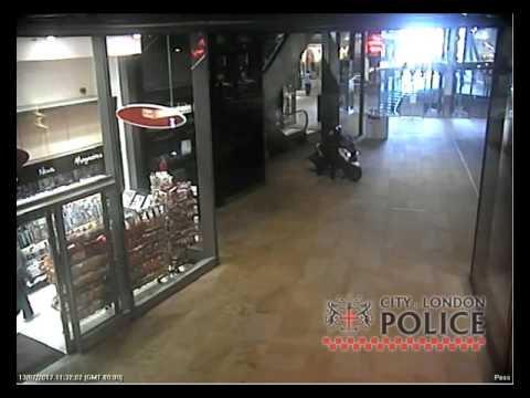CCTV of knife-point robbery