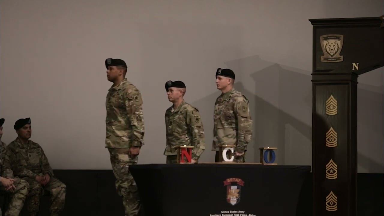 SETAF-AF NCO Induction Ceremony