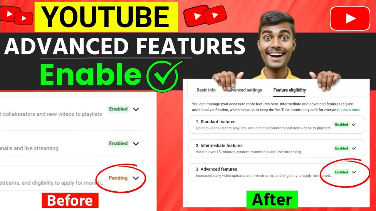 Pending Youtube Advanced Features problem ✅️| YouTube Advanced Features Enable kaise kare