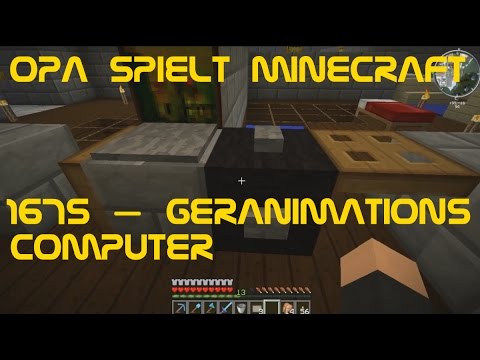 Opa spielt Minecraft 1675 – Geranimations Computer