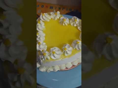 pineapple cake with heart ❤ shape.....you can order to contact 9330097372.....at afshu bakery