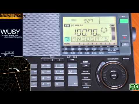 Local FM Bandscan for Chattanooga, TN (2015)