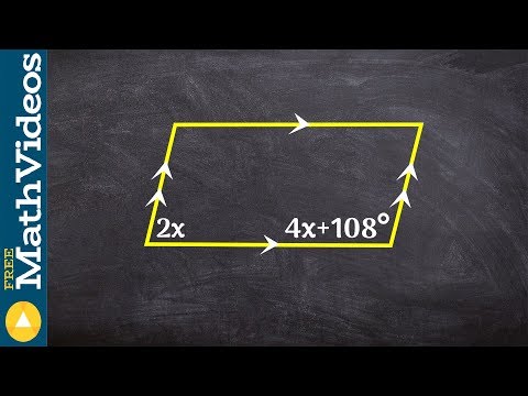 Applying same side interior angles when you have two sets of parallel line
