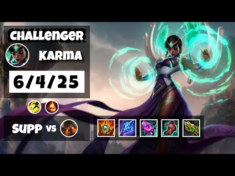 Karma 11.10 Gameplay Challenger Replay S11 Support (6/4/25) - EU