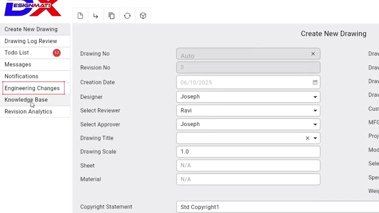 03. DX-EMS Drawing Release & Engineering Changes