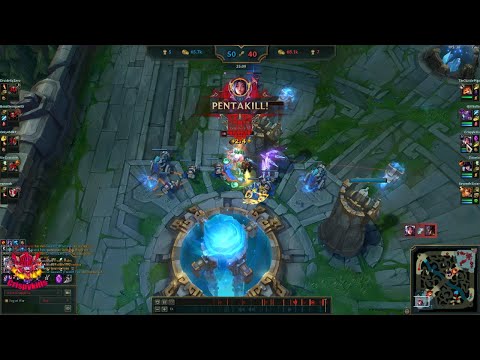 1v5 Irelia penta kill!