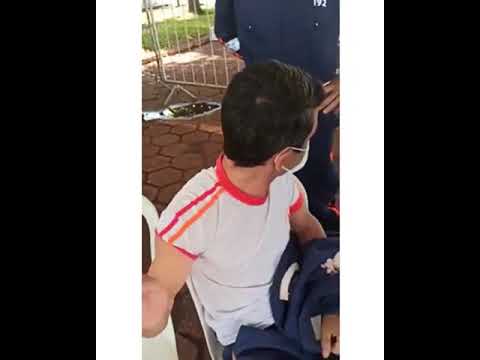 First responder afraid of needles faints after receiving vaccine