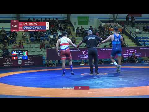 1/2 GR - 82 kg: F. CASTILLO PAV (CHI) v. A. CAMACHO VALE (MEX)