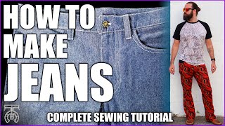 How To Make Jeans! Creating Custom Pants From Start To Finish - Tock Custom Sewing Tutorial
