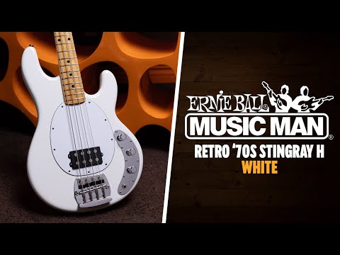 Music Man Retro '70s StingRay Bass | StingRay H - White image 12