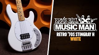 Video thumbnail for Peach Picks | Music Man Retro StingRay Bass | '70s StingRay H - White by Peach Guitars
