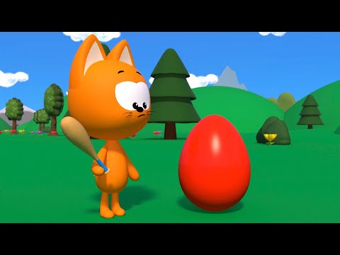 Hummer Surprise Eggs and Spyders - Meow Meow Kitty Games