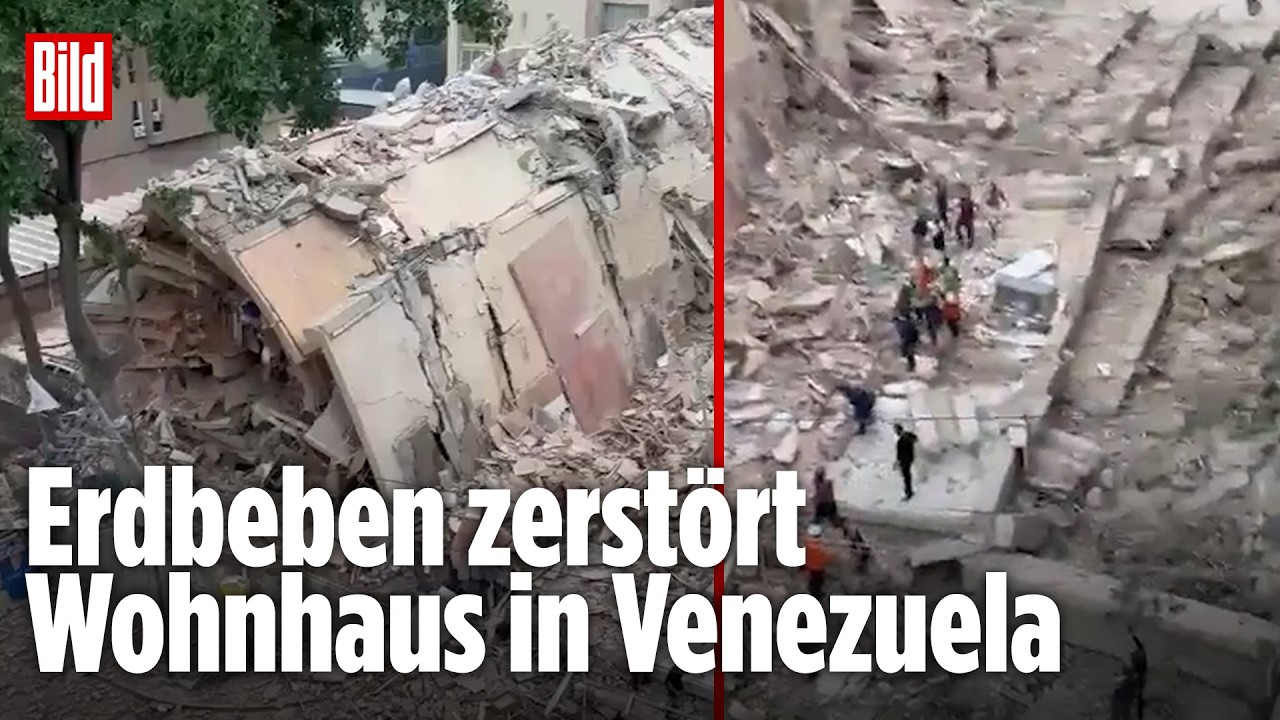Venezuela: Schweres Erdbeben legt Wohnhaus in Caracas in Trümmer