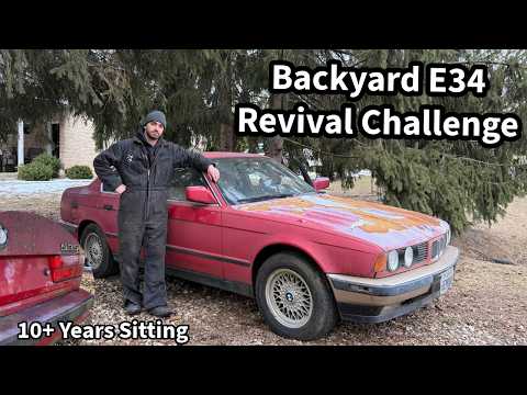 BMW E34 535i Backyard Revival | No Shop & No Special Tools Challenge