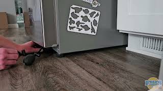 Clever ways to use airbags to level your appliances