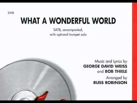 What a wonderful world SATB