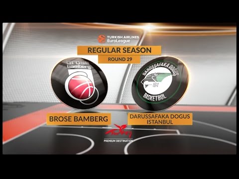 EuroLeague Highlights RS Round 29: Brose Bamberg 97-99 OT Darussafaka Dogus Istanbul
