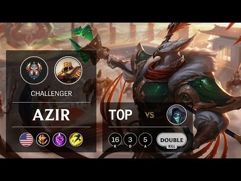 Azir Top vs Yorick - NA Challenger Patch 9.24