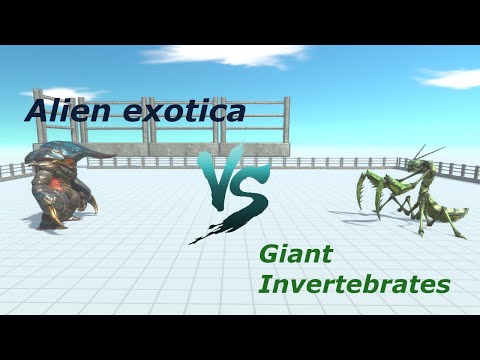 Giant Invertebrates VS Alien Exotica - ANIMAL REVOLT BATTLE SIMULATOR
