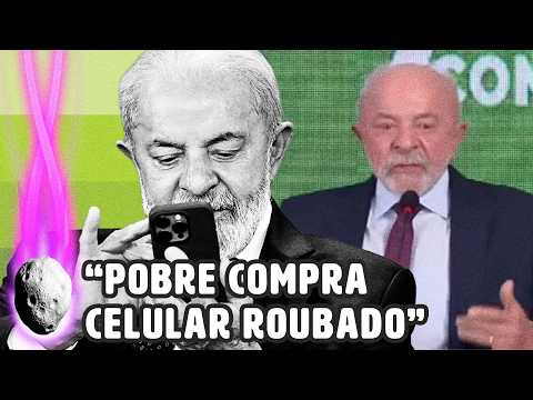LULA FALA QUE POBRE COMPRA CELULAR ROUBADO, GERA REVOLTA E ENFURECE A DIREITA BRASILEIRA | PLANTÃO