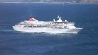 Cruise ship BALMORAL leaving Guernsey 1/9/09