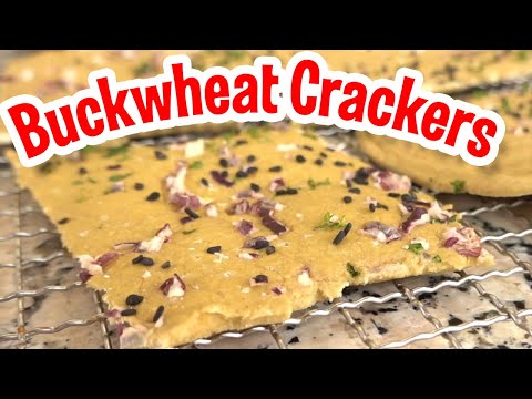 Raw No Bake Gluten Free Buckwheat Crackers Recipe