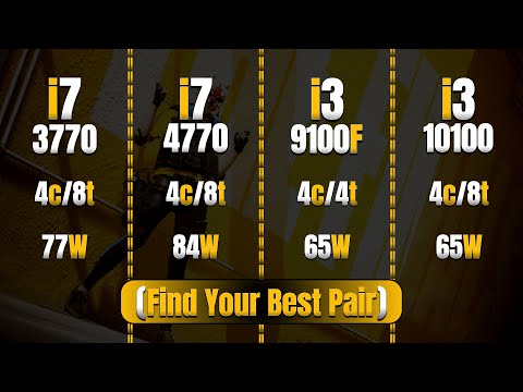 Intel Core i7 3770 vs i7 4770 vs i3 9100f vs i3 10100 | Ultimate Budget CPUs...