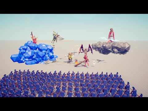 ALL MYTHOLOGICAL UNITS vs 100x EVERY UNIT - Totally Accurate Battle Simulator