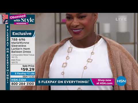 MarlaWynne Sleeveless Lantern Hem Balloon Dress