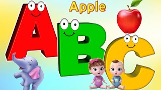 ABC Song | nursery rhymes | a for apple | abc phonics song for toddlers