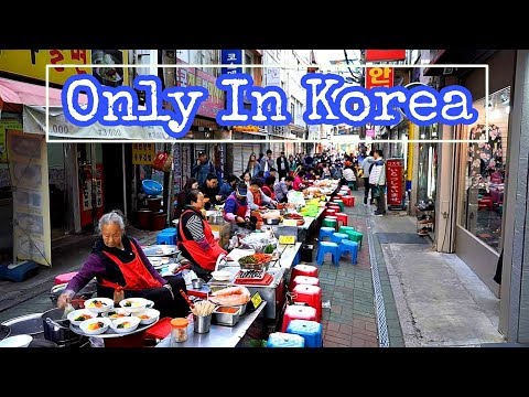 Comida de rua em Busan: comida de rua Nampodong