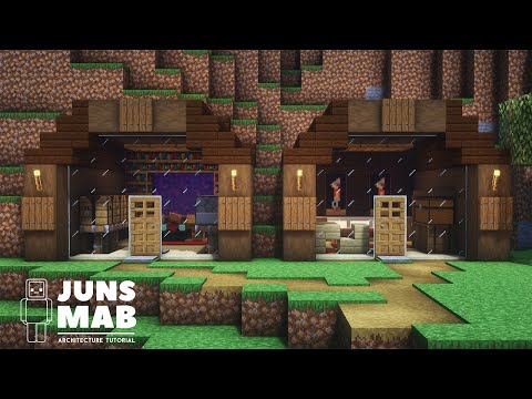 Minecraft : MOUNTAIN HOUSE TUTORIAL｜How to Build in Minecraft (#136)