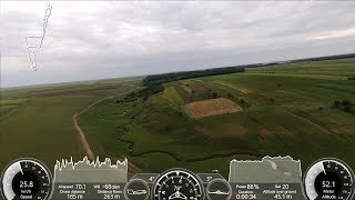 Flight over Valea Mare-Olt in Romania with Disco Parrot wing
