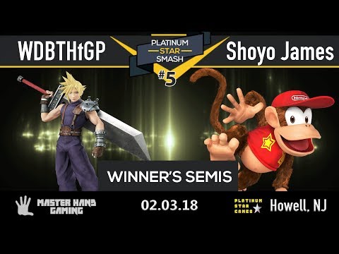 Platinum Star Smash 5 - WDBTHtGP (Cloud, Pac Man) vs Shoyo James (Diddy Kong) - Winner's Semifinals
