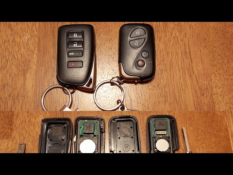 DIY Lexus How to change a Smartkey Fob Battery on a Lexus RX350 ES350 and RX450